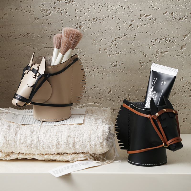กล่องเก็บของหนังหรูหราทรงหัวม้ - Luxury Skincare Accessories บทวิจารณ์และราคา