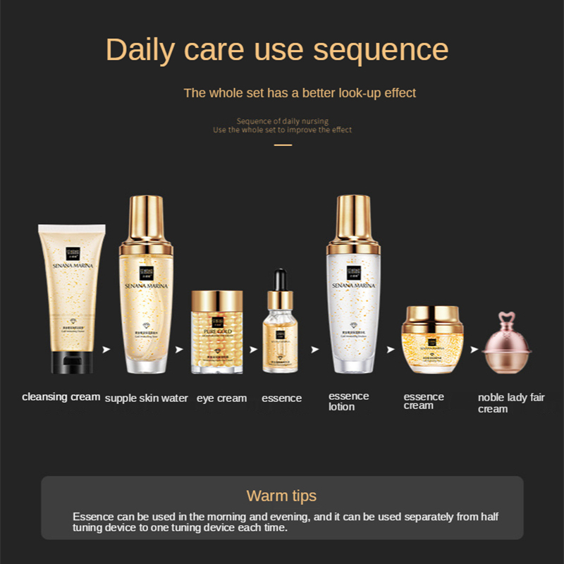 ผู้หญิง 24K Gold Skin Care ชุด - Luxury Skincare Toner บทวิจารณ์และราคา