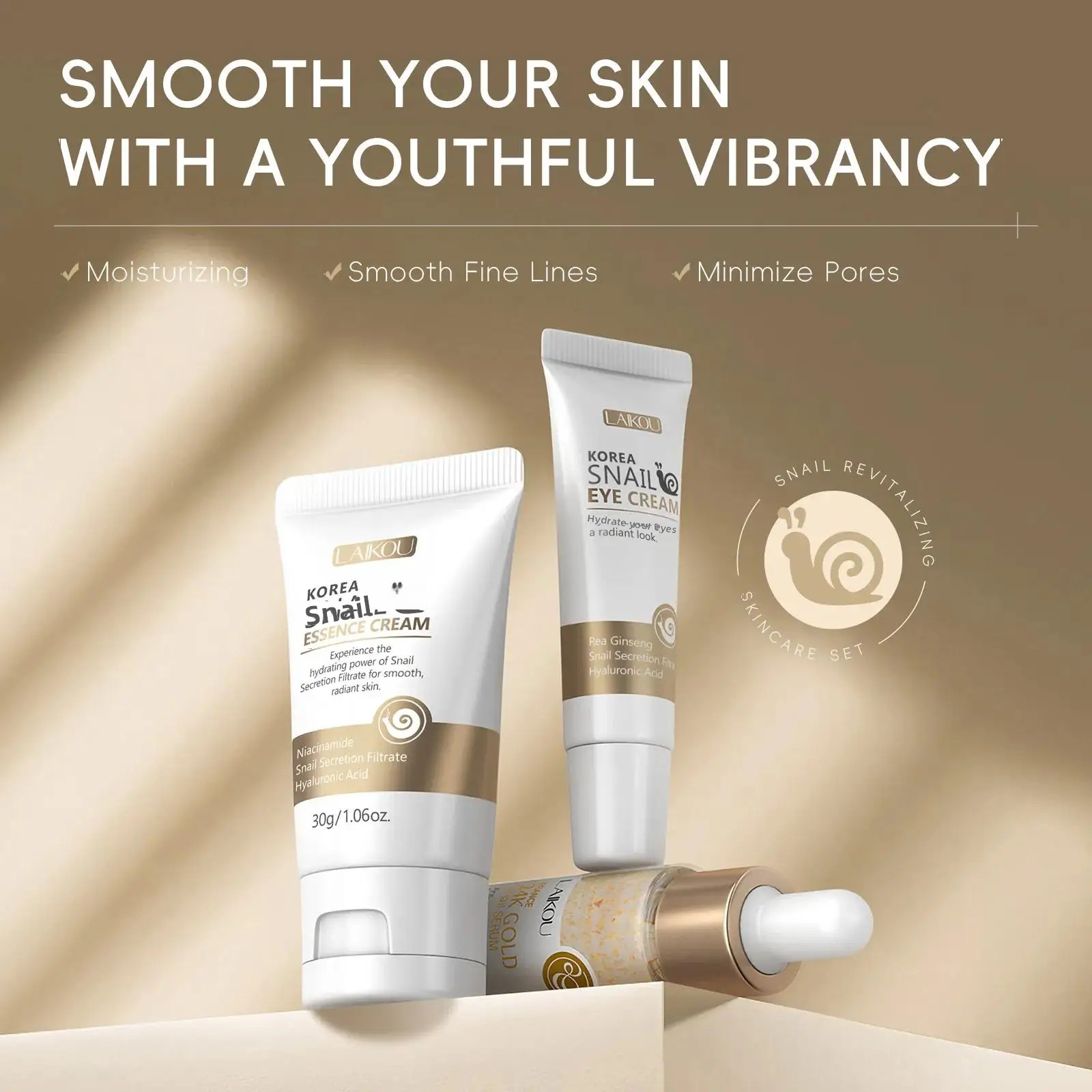 เซรั่มบำรุงผิวหน้าและรอบดวงตาส - Luxury Skincare Set บทวิจารณ์และราคา