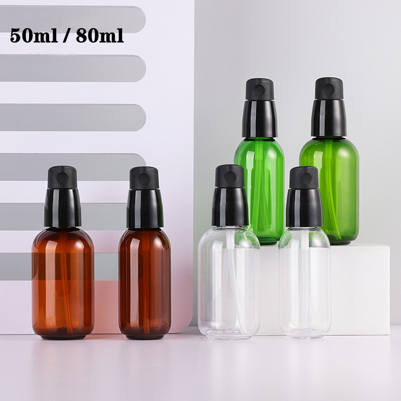ขวดโลชั่นพลาสติก PET สีเขียวใส - Luxury Skincare Toner บทวิจารณ์และราคา