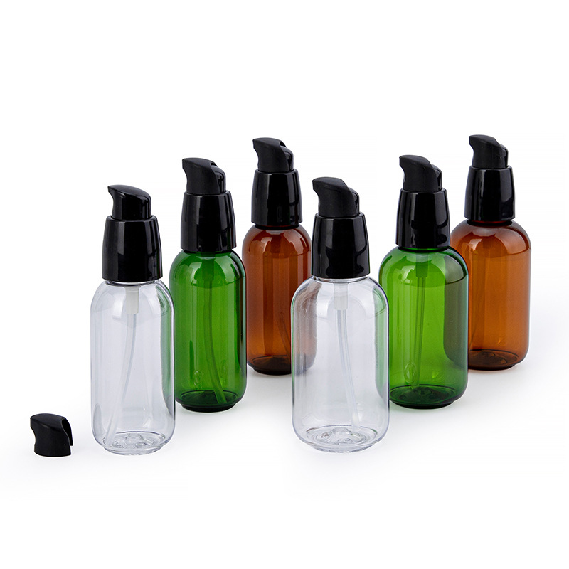 ขวดโลชั่นพลาสติก PET สีเขียวใส - Luxury Skincare Toner บทวิจารณ์และราคา